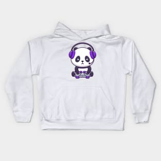 Cute Panda Gaming Cartoon Kids Hoodie